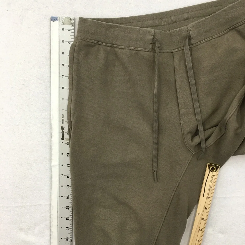 Lululemon City Sweat Jogger Pants Mens Medium Olive Green French Terry Tapered